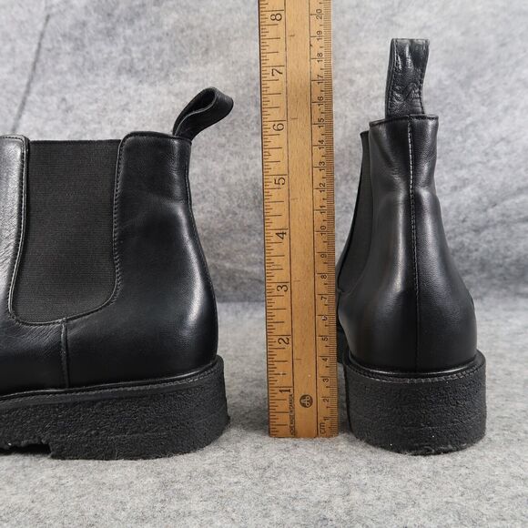 Staud Shoes Womens 36 Boots Chelsea Palamino Leather Casual Platform Black Ankle - Picture 7 of 16